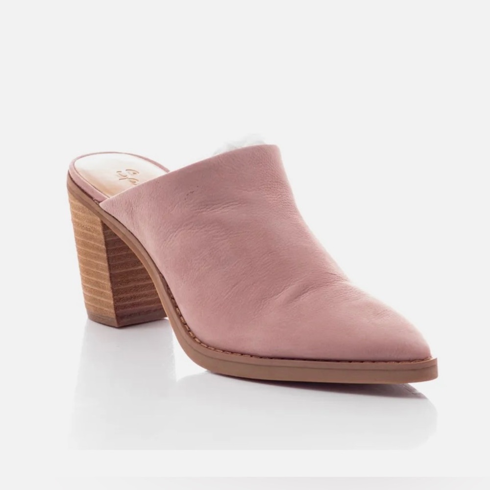 💖💖 BRAND NEW SPLENDID Women's Roberta Leather Mule In Ash Rose Size US8